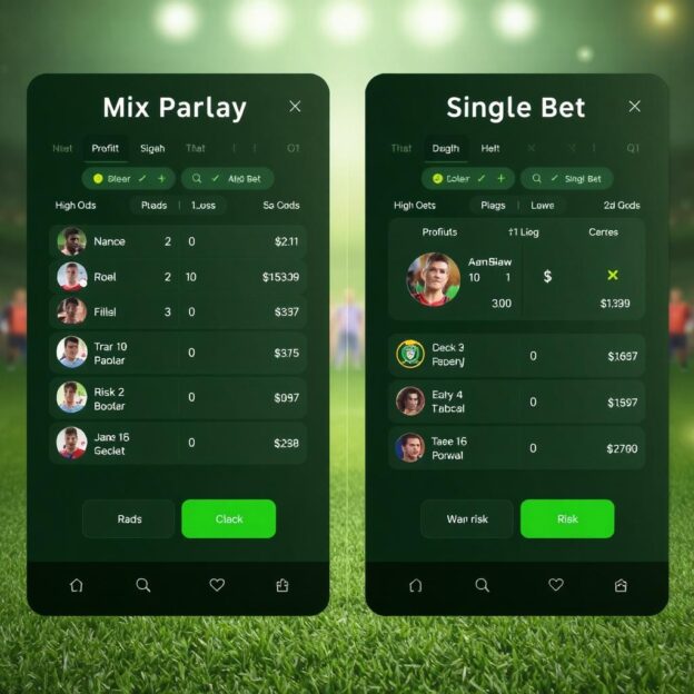 Mix parlay atau taruhan tunggal